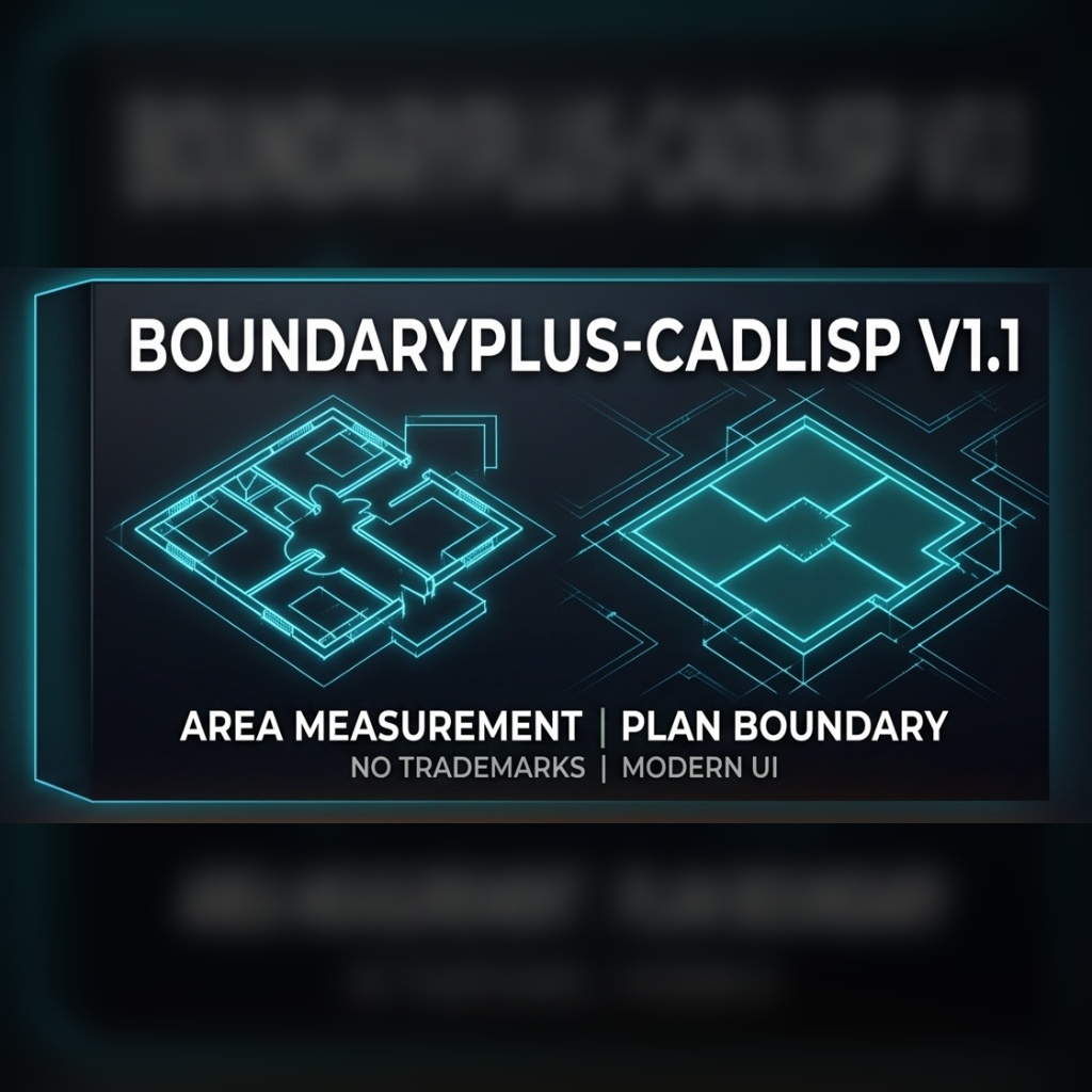 BoundaryPlus - Mahal alanı, çevre ve etiketler tek tıkla.